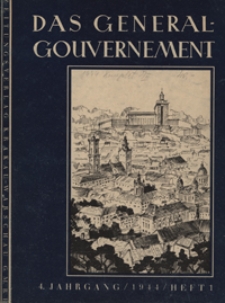 Das Generalgouvernement Jg. 4, H. 1 (1944)