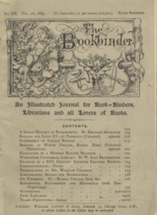 The Bookbinder : an illustrated journal for binders, librarians, and all lovers of books Vol. 2, No 29 (Feb. 26, 1889)