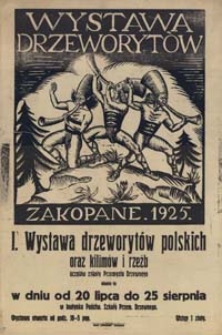 Wystawa drzeworytów, Zakopane 1925 [...]