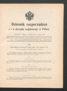 Dziennik Rozporządzeń c. i k. Zarządu Wojskowego w Polsce 1915-12-02 Cz. 12