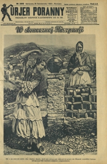 Kurjer Poranny : niedzielny dodatek ilustrowany do R.52, No 300 (28 października 1928)