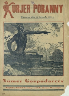 Kurjer Poranny. Numer Gospodarczy (26 listopada 1929)