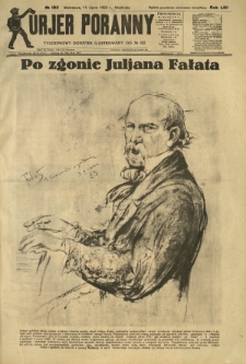 Kurjer Poranny : tygodniowy dodatek ilustrowany do R. 53, No 193 (14 lipca 1929)