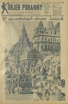 Kurjer Poranny : tygodniowy dodatek ilustrowany do R. 54, No 115 (27 kwietnia 1930)
