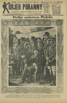 Kurjer Poranny : tygodniowy dodatek ilustrowany do R. 54, No 164 (15 czerwca 1930)