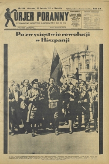 Kurjer Poranny : tygodniowy dodatek ilustrowany do R. 55, No 114 (26 kwietnia 1931)