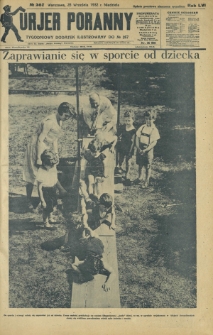 Kurjer Poranny : tygodniowy dodatek ilustrowany do R. 56, No 267 (25 września 1932)