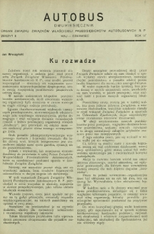 Autobus. R. 3, nr 3 (maj czerwiec 1933)