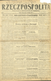 Rzeczpospolita : organ Polskiego Komitetu Wyzwolenia Narodowego. R. 1, nr 93 (4 listopada 1944)