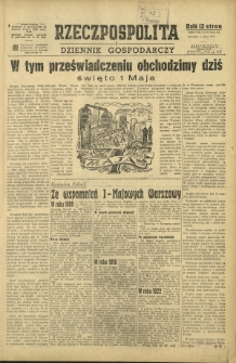 Rzeczpospolita i Dziennik Gospodarczy. R. 4, nr 117-118 (1 maja 1947)