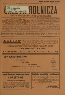 Gazeta Rolnicza : pismo tygodniowe ilustrowane. R. 77, nr 42 (15 października 1937)