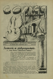 Goniec Obozowy : wiadomości dla internowanych R. 2, Nr 13 (29) 1 listopada 1941