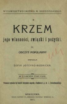 Krzem : jego własności, związki i pożytki : IV odczyt popularny