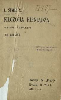 Filozofia pieniądza