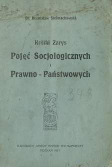 Krótki zarys pojęć socjologicznych i prawno-państwowych