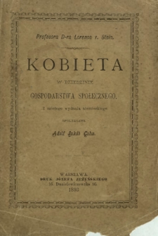 Kobieta w dziedzinie gospodarstwa społecznego