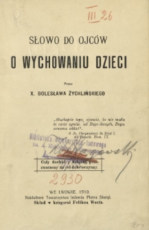 Słowo do ojców o wychowaniu dzieci