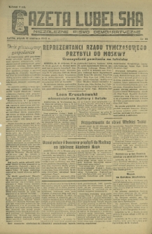 Gazeta Lubelska : niezależne pismo demokratyczne. 1945, nr 115 (15 czerwca)