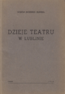 Dzieje teatru w Lublinie