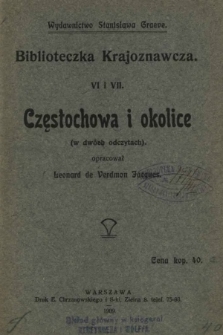 Częstochowa i okolice (w dwóch odczytach)