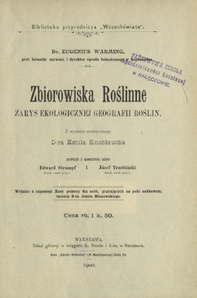 Zbiorowiska roślinne : zarys ekologicznej geografii roślin