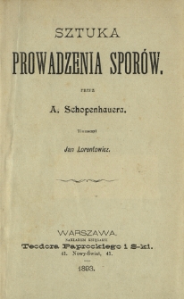 Sztuka prowadzenia spor&oacute;w