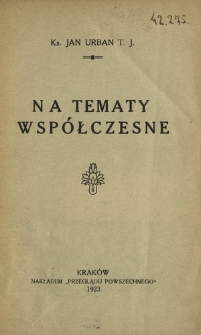 Na tematy współczesne