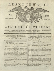 Ruski Inwalid czyli wiadomości wojenne. 1817, nr 121 (27 maja)