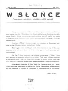 W Słońce : czasopismo młodzieży lubelskich szkół średnich R. 10, Nr 4=5 (1938)