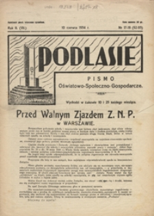 Podlasie : pismo oświatowo-społeczno-gospodarcze R. 2 (7) nr 17-18 (92-93)