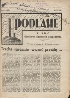 Podlasie : pismo oświatowo-społeczno-gospodarcze R. 2 (7) nr 21 (96)