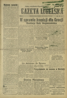 Gazeta Lubelska : niezależne pismo demokratyczne. R. 2, nr354=663 (23 grudzień 1946)