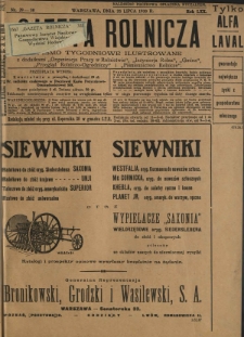 Gazeta Rolnicza : pismo tygodniowe ilustrowane. R. 70, nr 29-30 (25 lipca 1930)