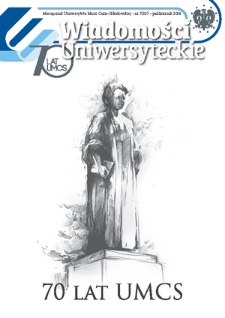 Wiadomości Uniwersyteckie. R. 24, nr 7 (październik 2014)