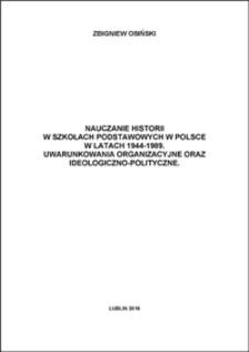 Nauczanie historii w szkołach podstawowych w Polsce 1944-1989