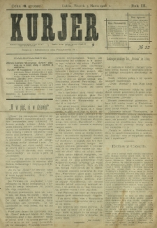 Kurjer / redaktor i wydawca Stanisław Korczak. - R. 3, nr 52 (3 marca 1908)