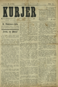 Kurjer / redaktor i wydawca Stanisław Korczak. - R. 3, nr 160 (17 lipca 1908)