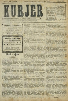 Kurjer / redaktor i wydawca Stanisław Korczak. - R. 3, nr 209 (14 września 1908)