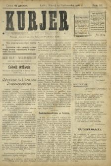 Kurjer / redaktor i wydawca Stanisław Korczak. - R. 3, nr 234 (13 października 1908)
