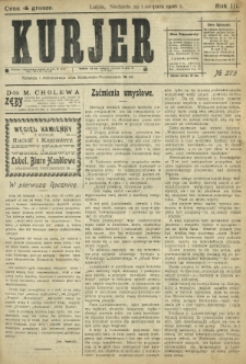 Kurjer / redaktor i wydawca Stanisław Korczak. - R. 3, nr 275 (29 listopada 1908)