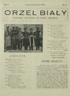 Orzeł Biały : tygodnik, wychodzi na każdą niedzielę. - R. 2, nr 4 (24 stycznia 1926)