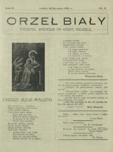 Orzeł Biały : tygodnik, wychodzi na każdą niedzielę. - R. 2, nr 5 (31 stycznia 1926)