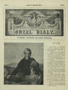 Orzeł Biały : tygodnik, wychodzi na każdą niedzielę. - R. 1, nr 36 (6 września 1925)