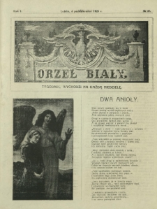 Orzeł Biały : tygodnik, wychodzi na każdą niedzielę. - R. 1, nr 40 (4 października 1925)