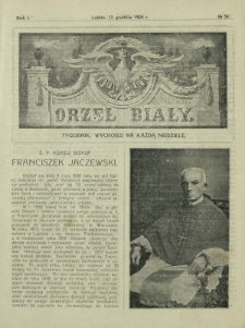 Orzeł Biały : tygodnik, wychodzi na każdą niedzielę. - R. 1, nr 50 (13 grudnia 1925)