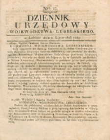 Dziennik Urzędowy Województwa Lubelskiego Dziennik Urzędowy Województwa Lubelskiego 1823.06.25. Nr 26 + dod.