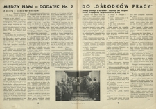 Między Nami : dodatek Nr 2 do "Ośrodków Pracy"