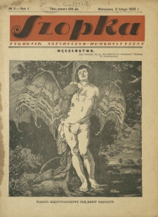 Szopka : widowisko co tydzień R. 2, Nr 5 (3 lutego 1923)