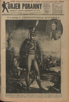 Kurjer Poranny : niedzielny dodatek ilustrowany do R. 51, No 294 (23 października 1927)