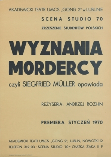 Wyznania mordercy czyli Siegfried Müller opowiada